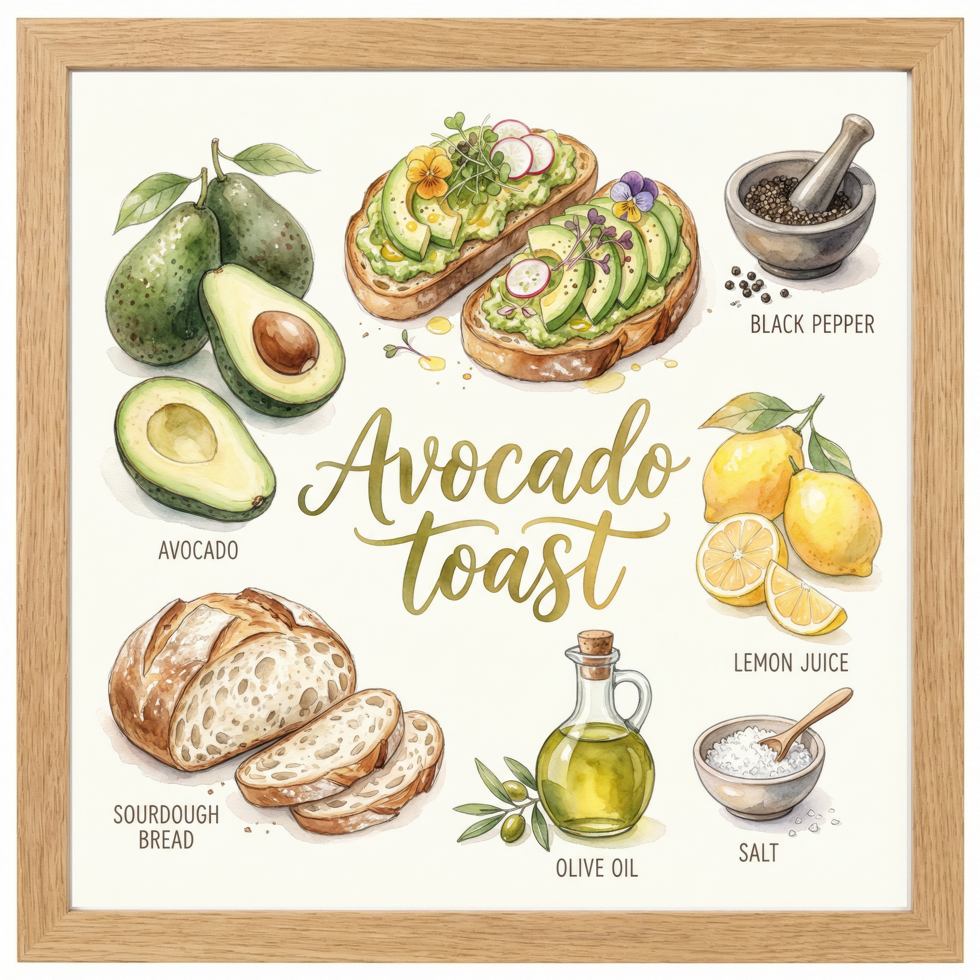 Avocado Toast Close Frame mockup