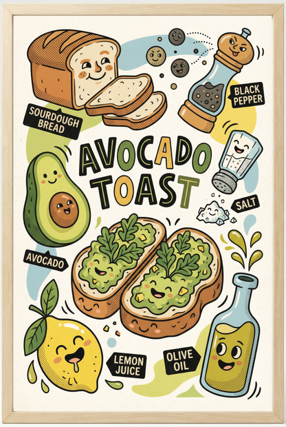 Avocado Toast Close Frame mockup