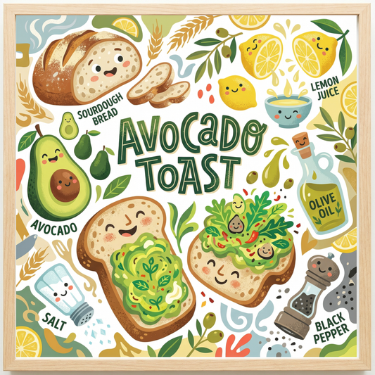 Avocado Toast Close Frame mockup