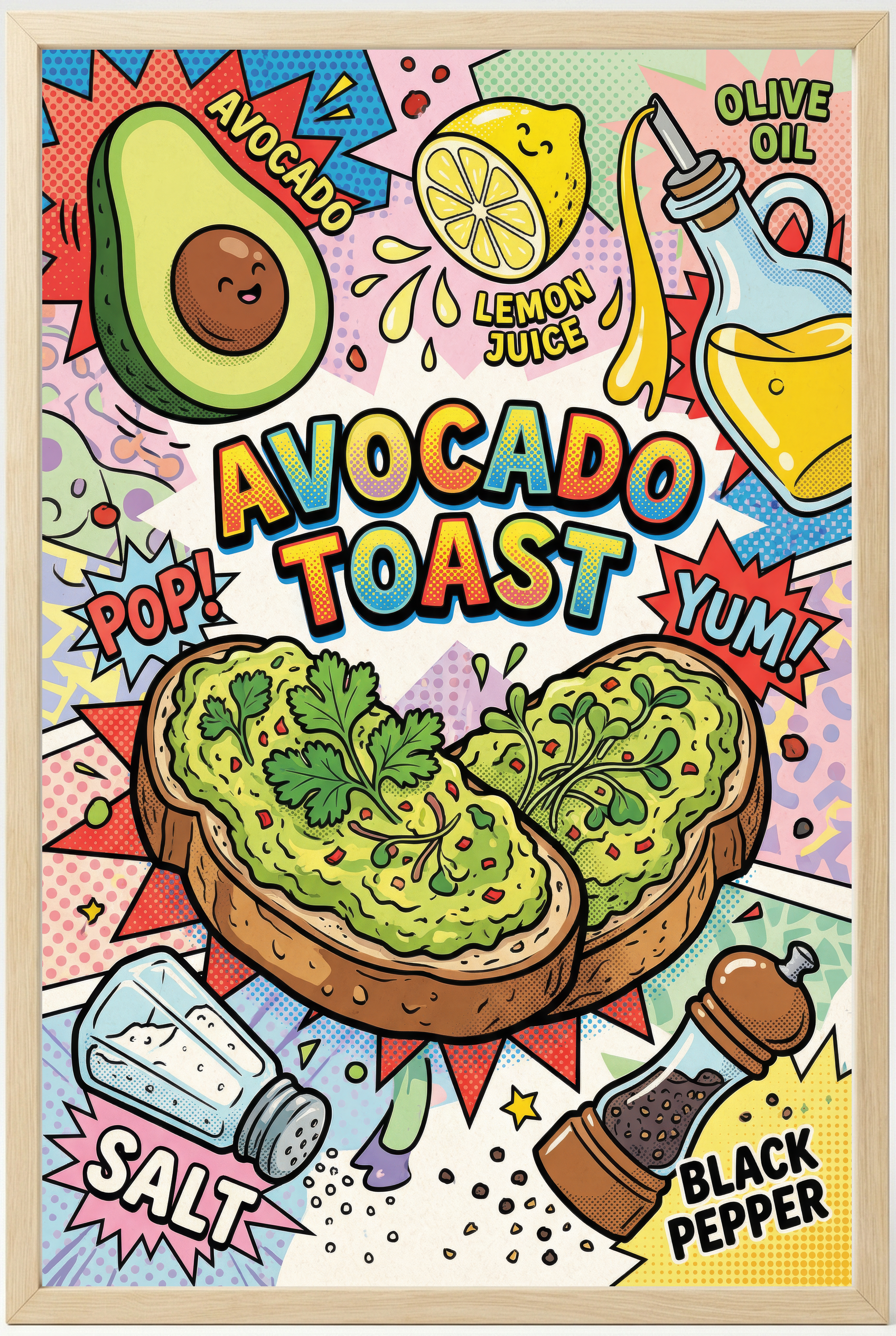 Avocado Toast Close Frame mockup