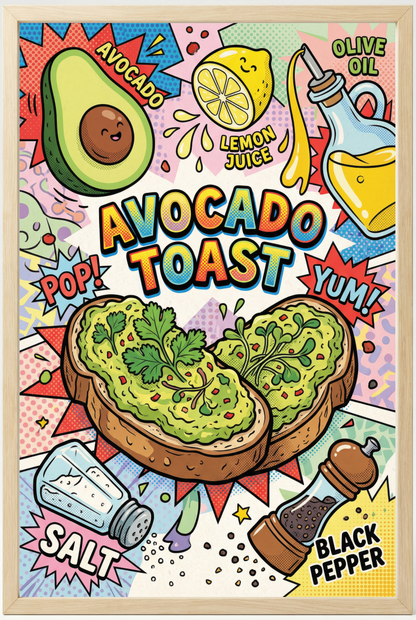 Avocado Toast Close Frame mockup