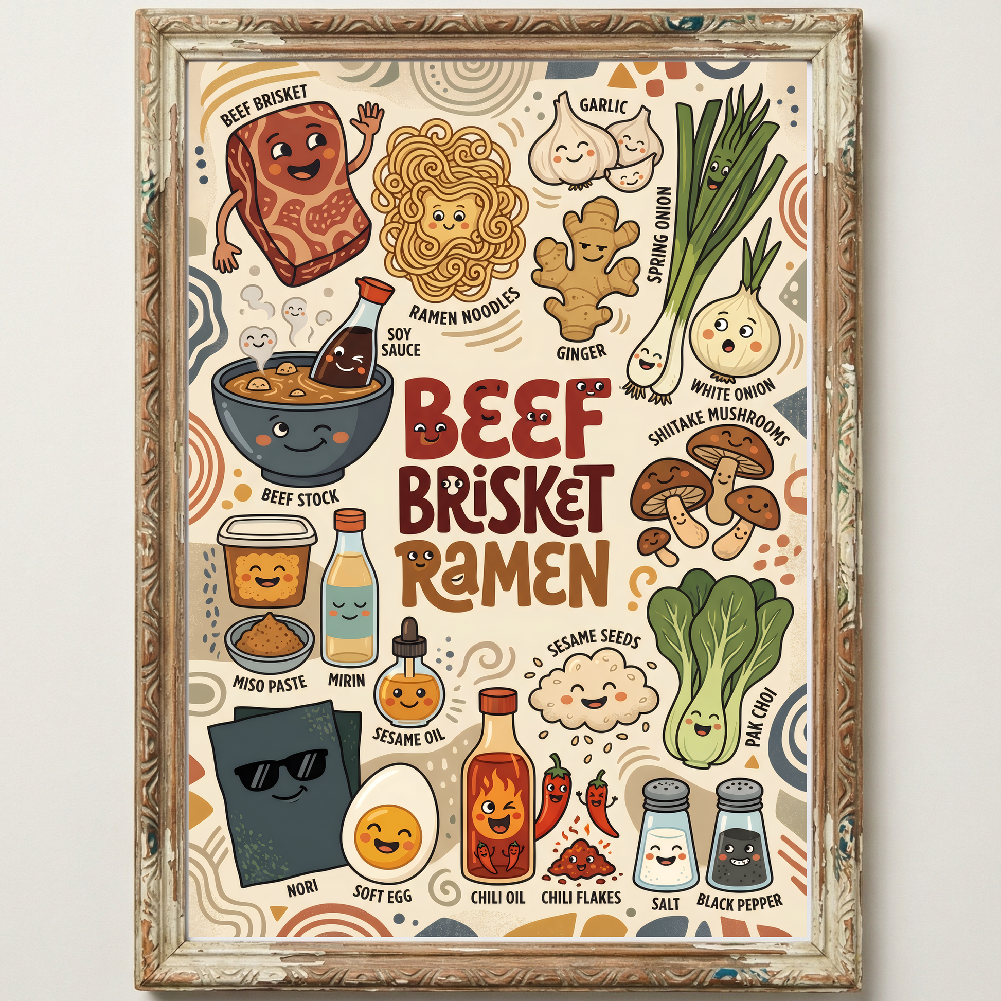 Beef Brisket Ramen Close Frame mockup