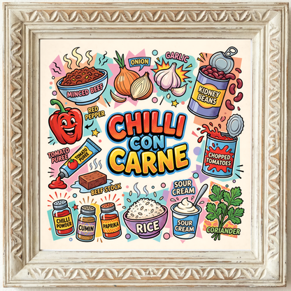 Chilli Con Carne Close Frame mockup