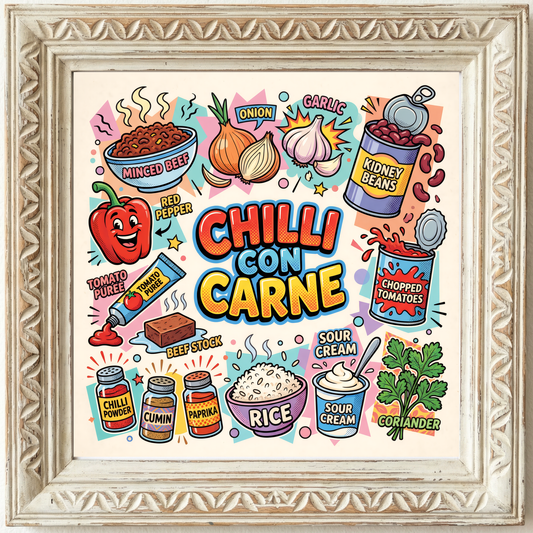 Chilli Con Carne Close Frame mockup