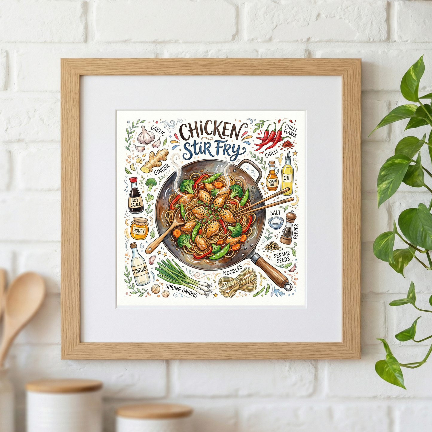 Chicken Stir Fry Lifestyle mockup