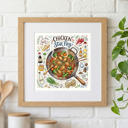 Chicken Stir Fry Lifestyle mockup