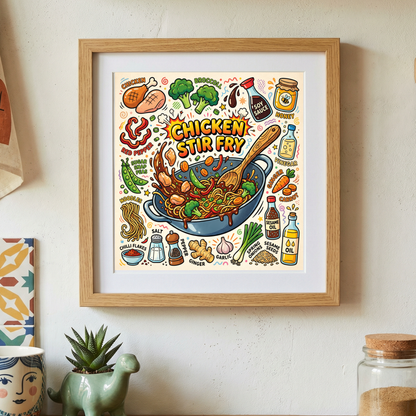 Chicken Stir Fry Lifestyle mockup