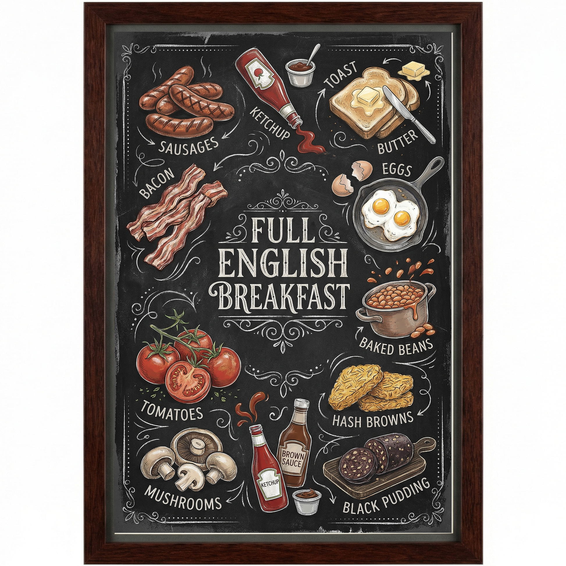 Full English Breakfast Close Frame mockup