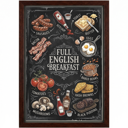 Full English Breakfast Close Frame mockup