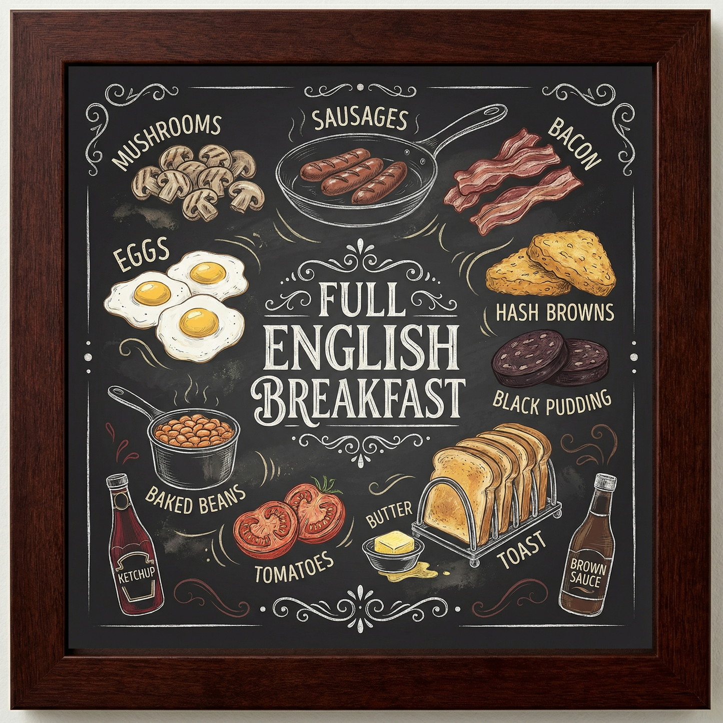 Full English Breakfast Close Frame mockup
