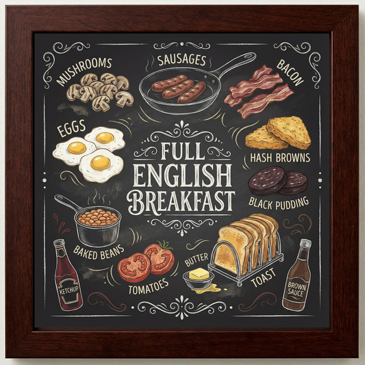 Full English Breakfast Close Frame mockup