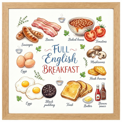 Full English Breakfast Close Frame mockup