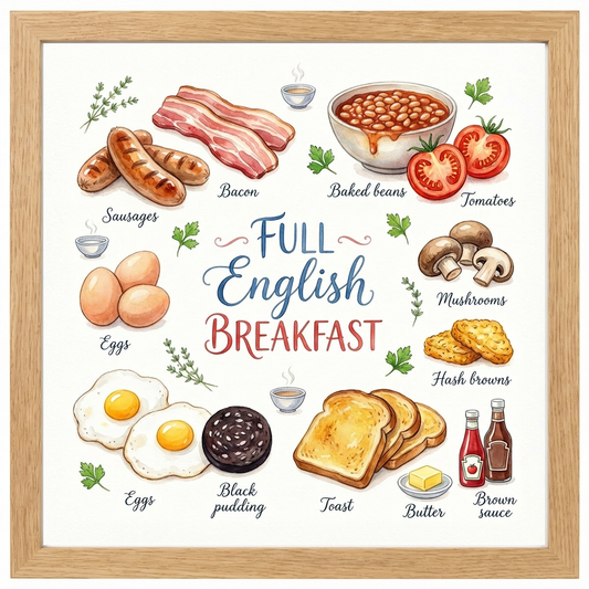 Full English Breakfast Close Frame mockup