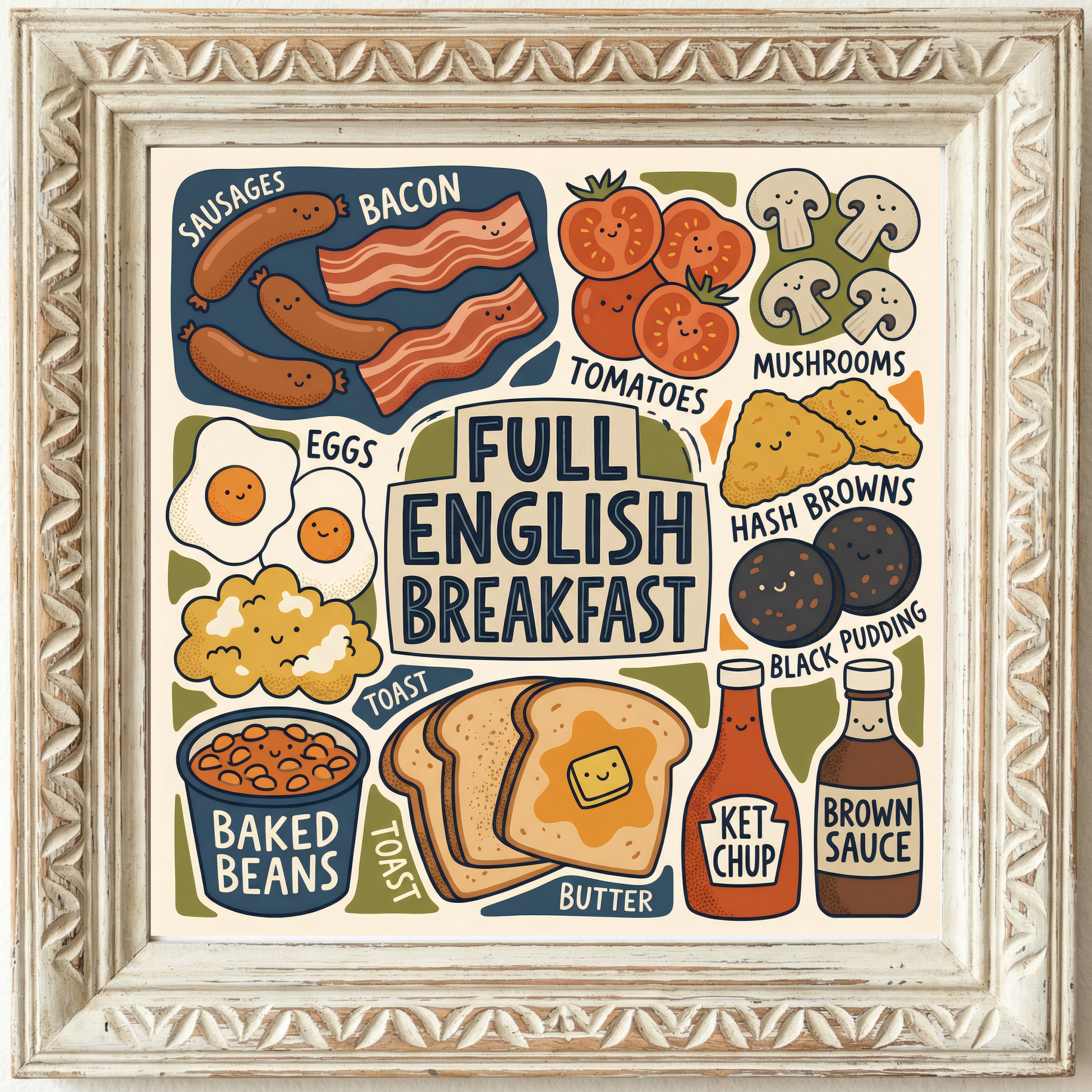 Full English Breakfast Close Frame mockup