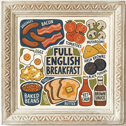 Full English Breakfast Close Frame mockup