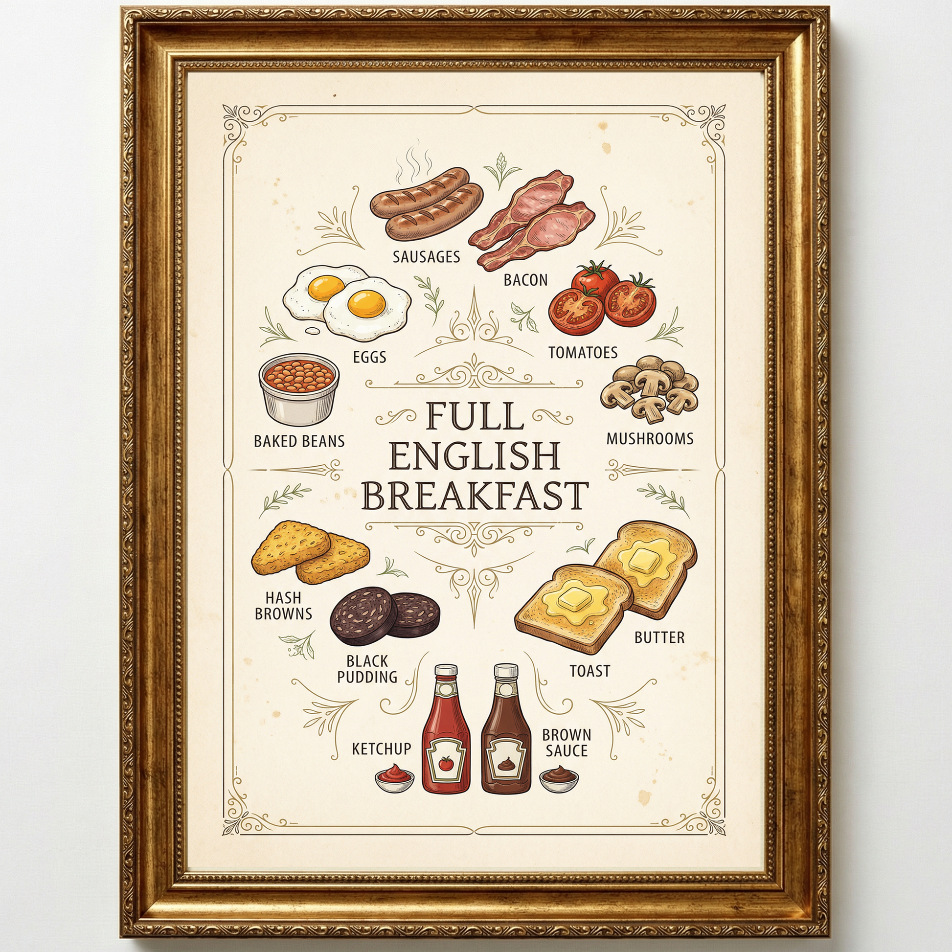 Full English Breakfast Close Frame mockup