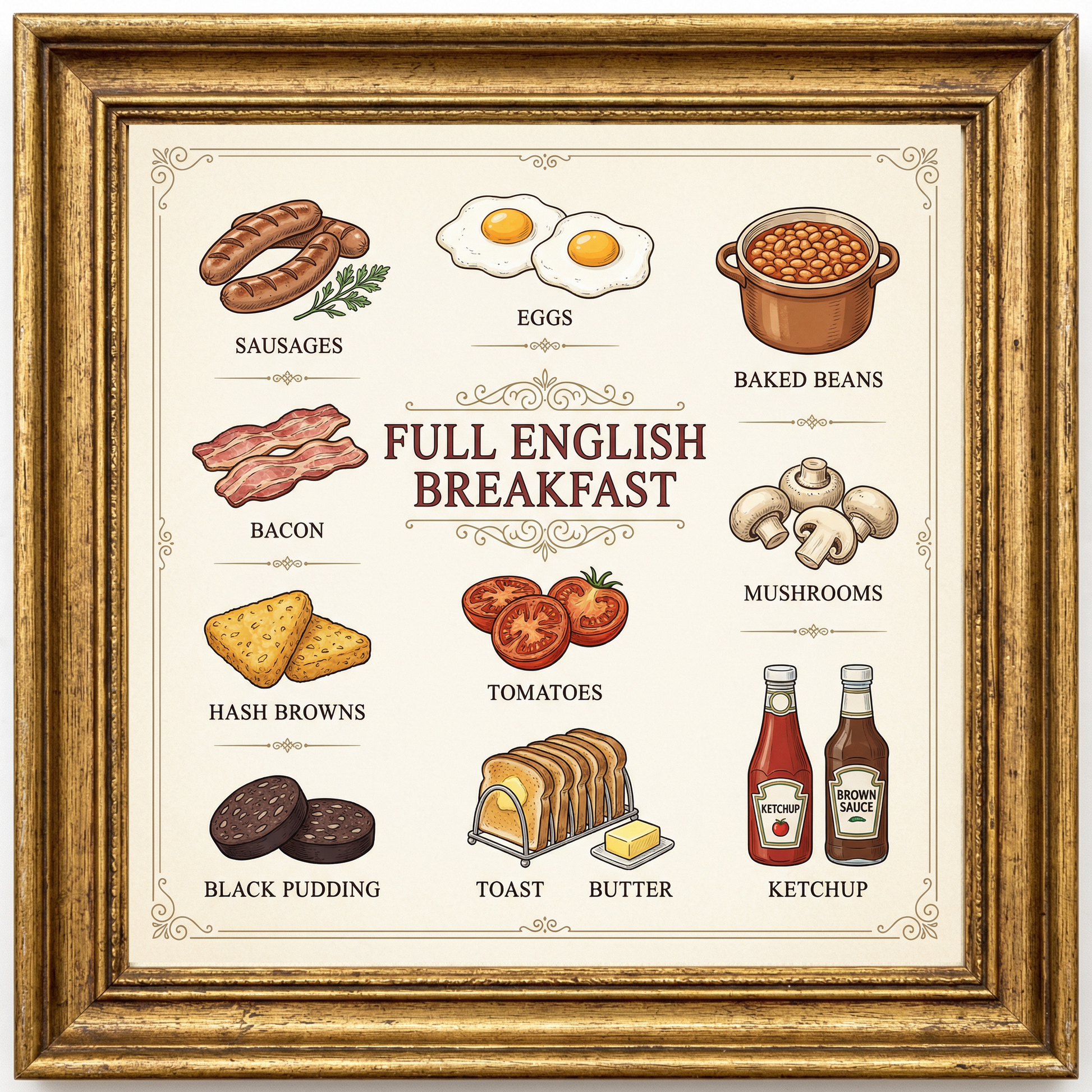 Full English Breakfast Close Frame mockup