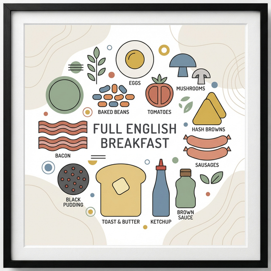 Full English Breakfast Close Frame mockup