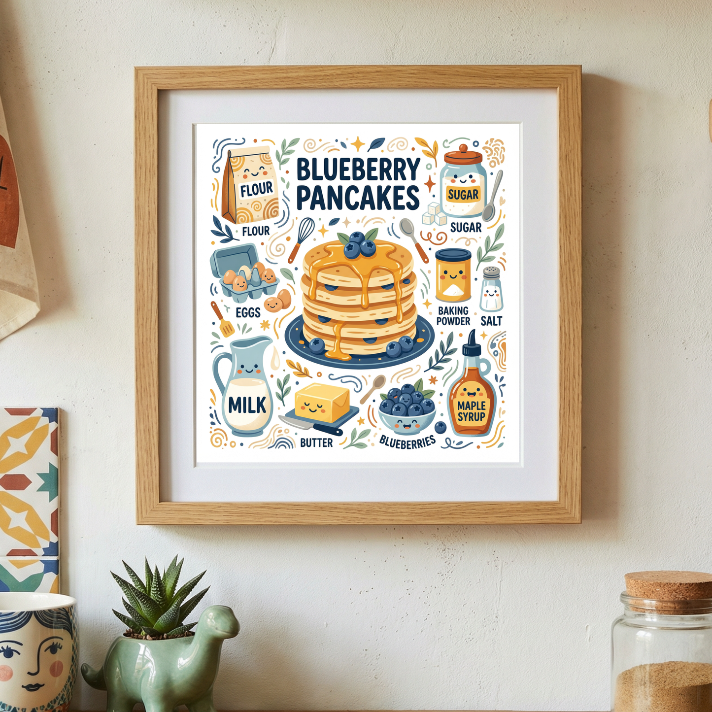 Blueberry Pancakes Lifestyle mockup