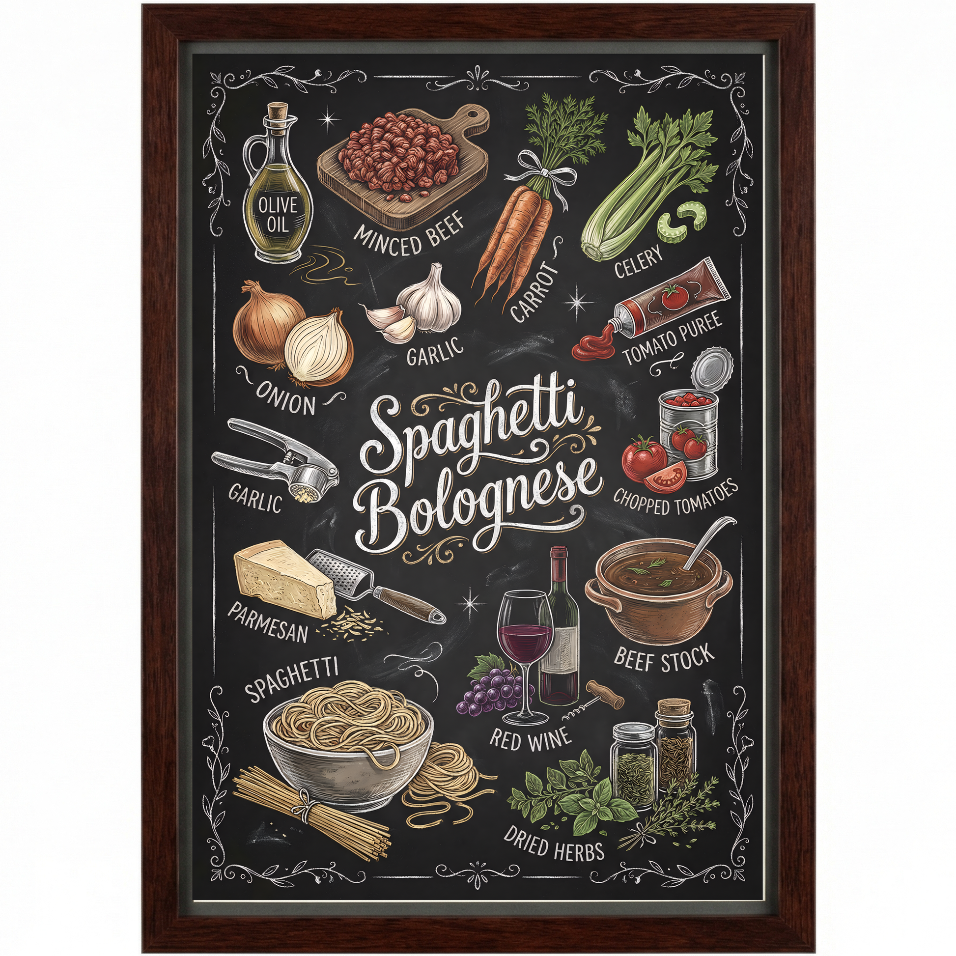 Spaghetti Bolognese Close Frame mockup