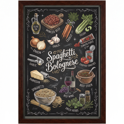 Spaghetti Bolognese Close Frame mockup