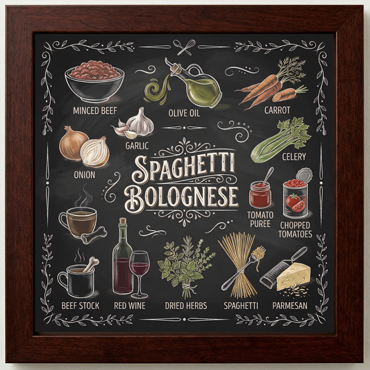 Spaghetti Bolognese Close Frame mockup