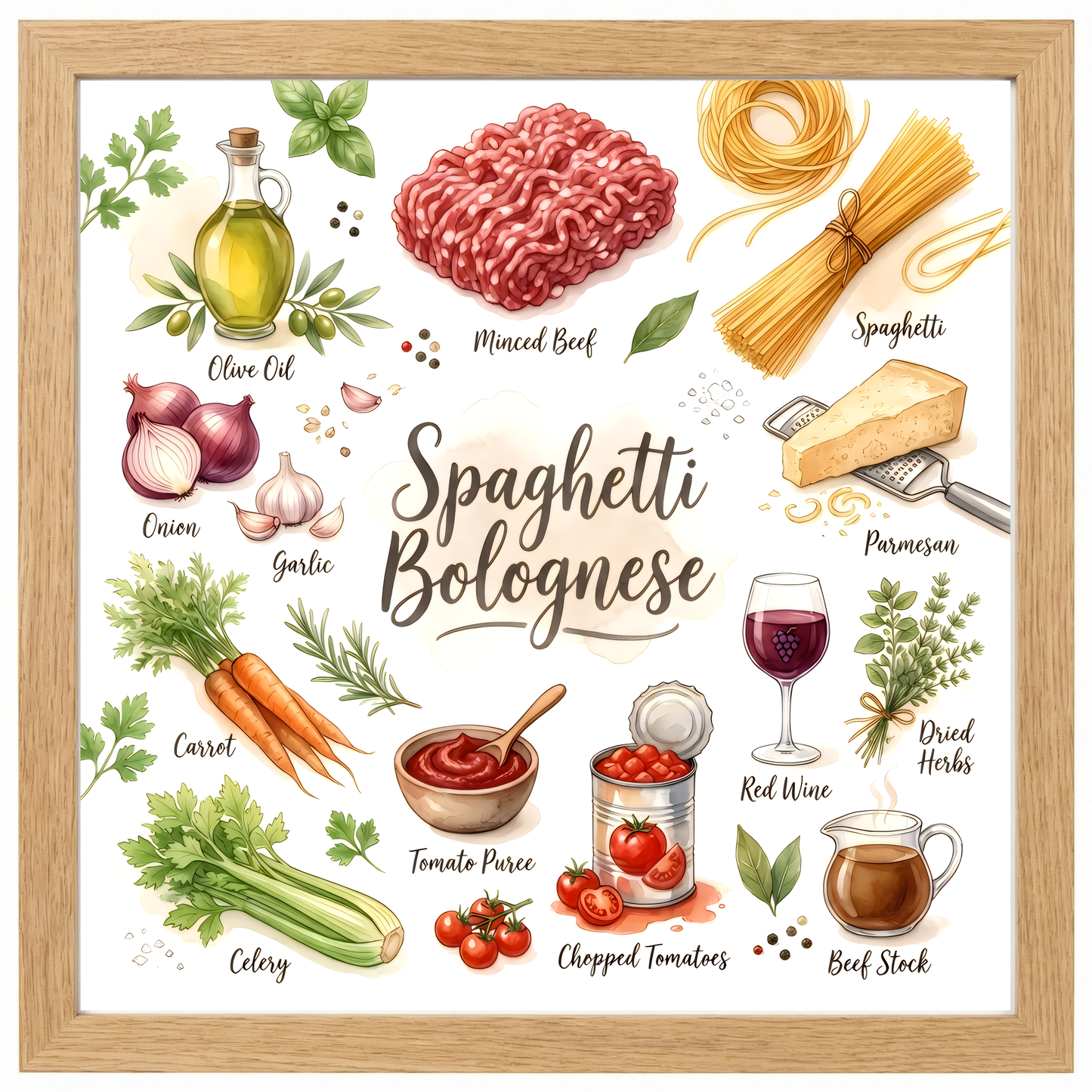 Spaghetti Bolognese Close Frame mockup