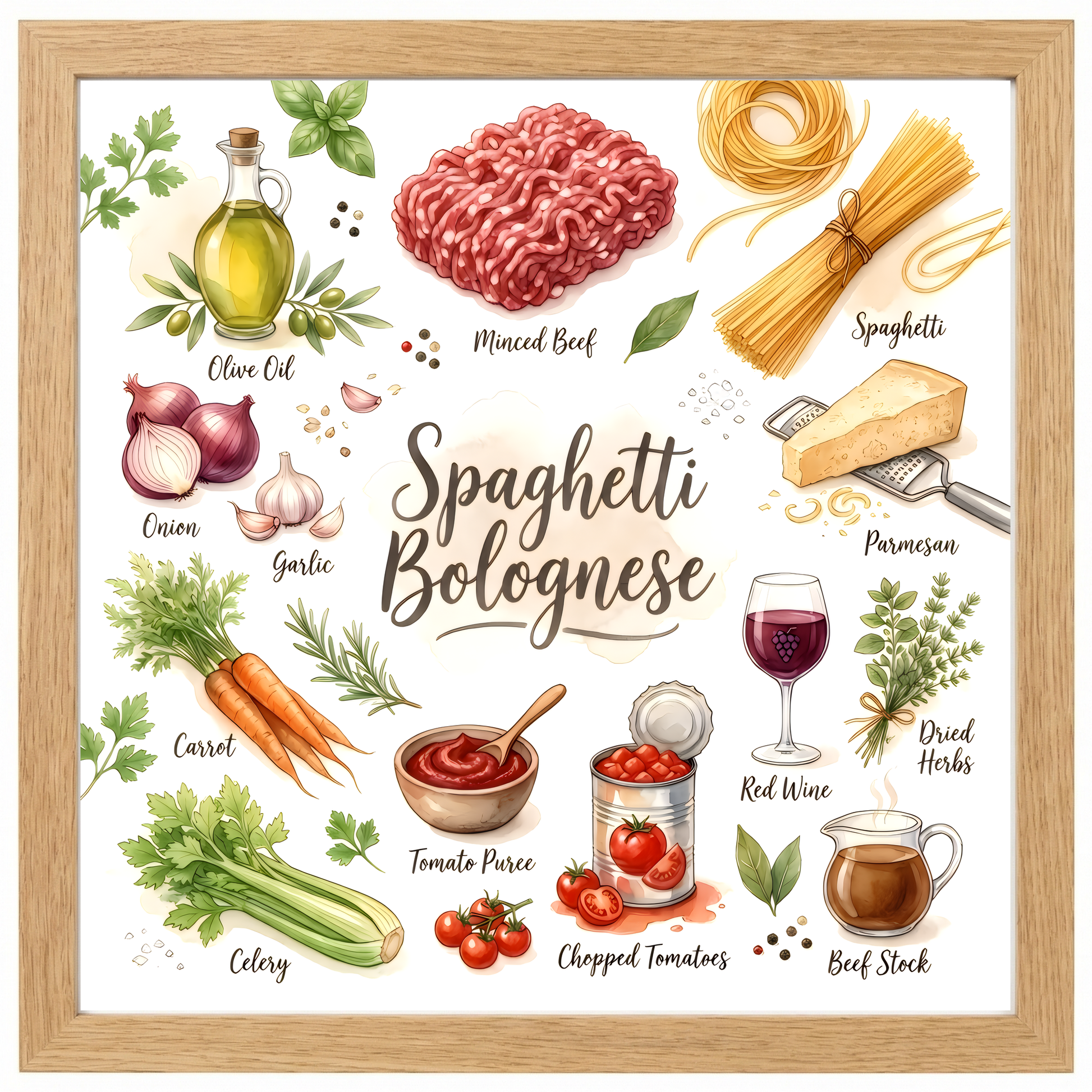 Spaghetti Bolognese Close Frame mockup