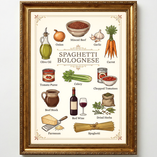 Spaghetti Bolognese Close Frame mockup