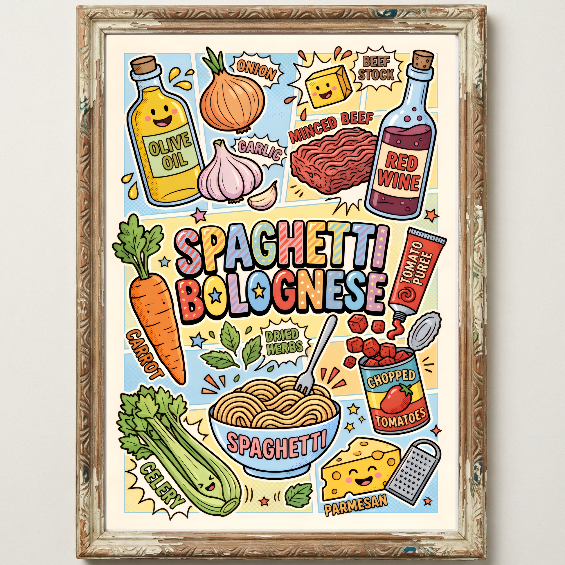 Spaghetti Bolognese Close Frame mockup