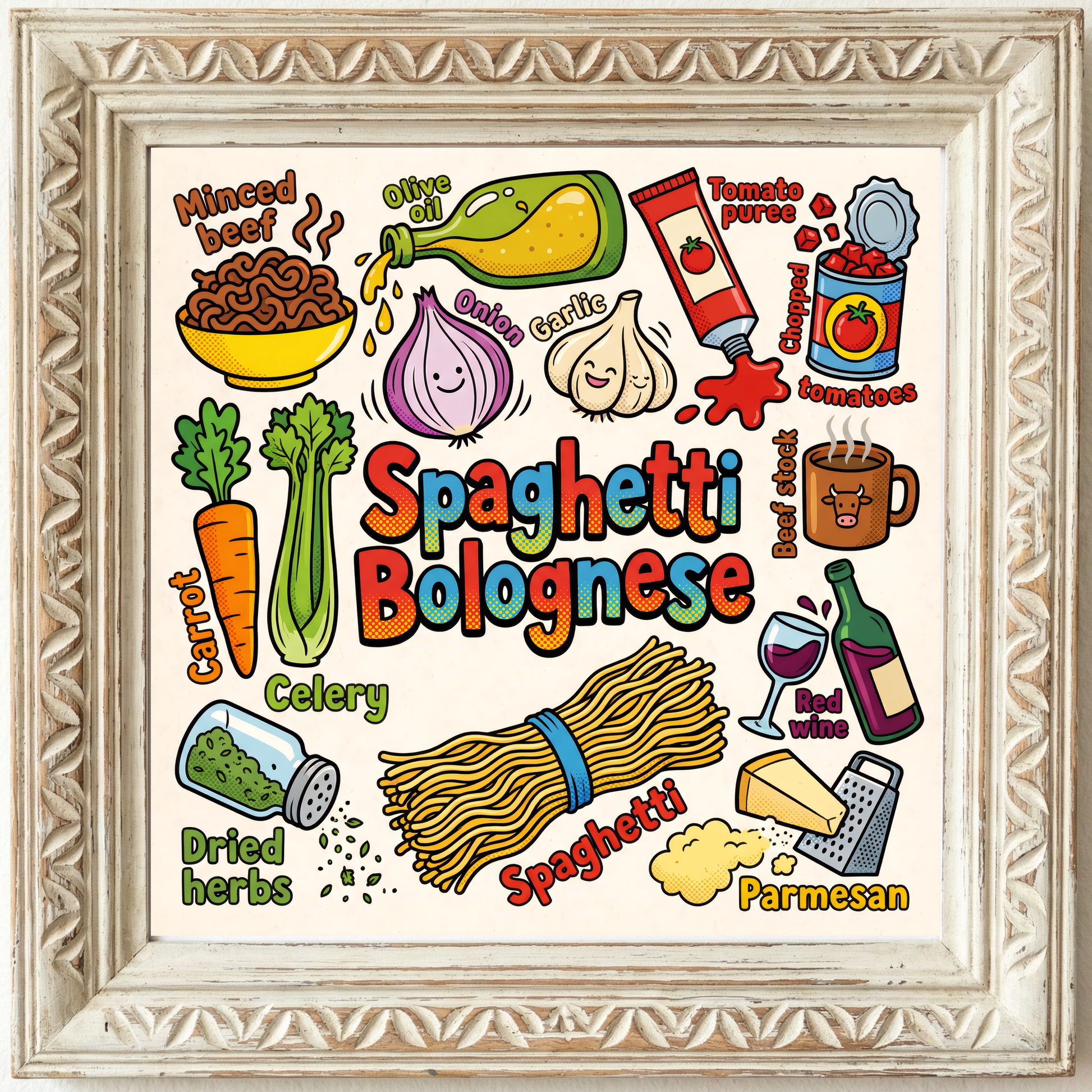 Spaghetti Bolognese Close Frame mockup