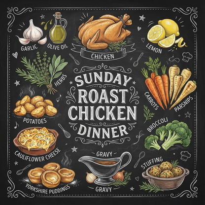 Sunday Roast Chicken Dinner