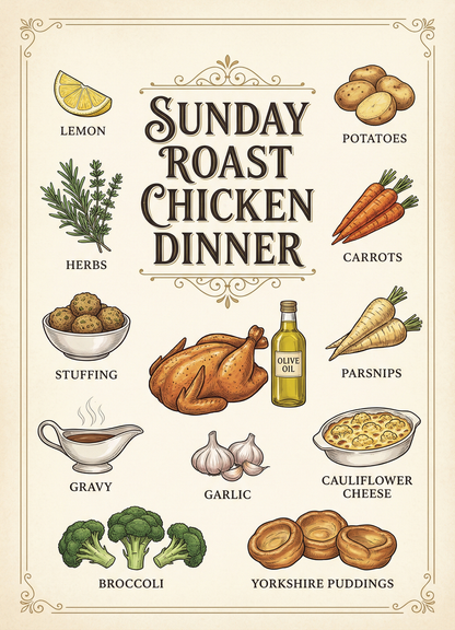 Sunday Roast Chicken Dinner